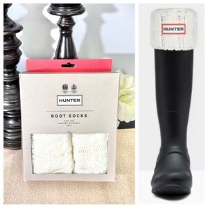 NWT Hunter Cable Knit Cuff Tall Boot Socks